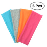 6-Piece Cotton Elastic Stretch Yoga Sport Headbands