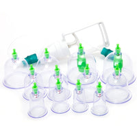 Household 12 Cups Chinese Medical Vacuum Body Cupping Massage Therapy